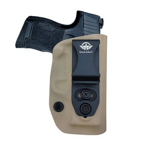 IWB Kydex Holster Fit: Sig Sauer P365 Concealed Carry - Kydex Holster for Sig Sauer P365 IWB Holster Sig 365 Accessories - IWB Concealed Holster P365 Pistol Case - Tan - PoLe.Craft Holster & Knives