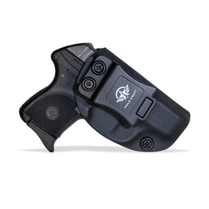 IWB Tactical KYDEX Holster Custom Fits: Ruger LCP 380 Gun Case Inside Waistband Carry Concealed Holster Pistol Pouch Bag Accessories - Black - PoLe.Craft Holster & Knives
