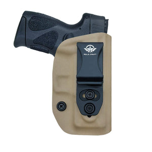 G2C IWB Holster Fit: Taurus G2C & Millennium PT111 G2 / PT140 Concealed Holster for Taurus G2C 9mm - Kydex Holster Taurus PT111 G2C Concealed Carry Pistol Case - Adj. Height & Cant - Entrance Widen - Tan - PoLe.Craft Holster & Knives