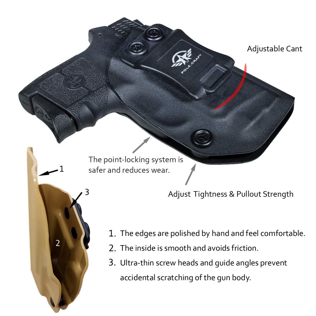 Bodyguard 380 Holster Iwb Kydex For Sandw Mandp Bodyguard 380 With Laser Inside Waistband Carry 